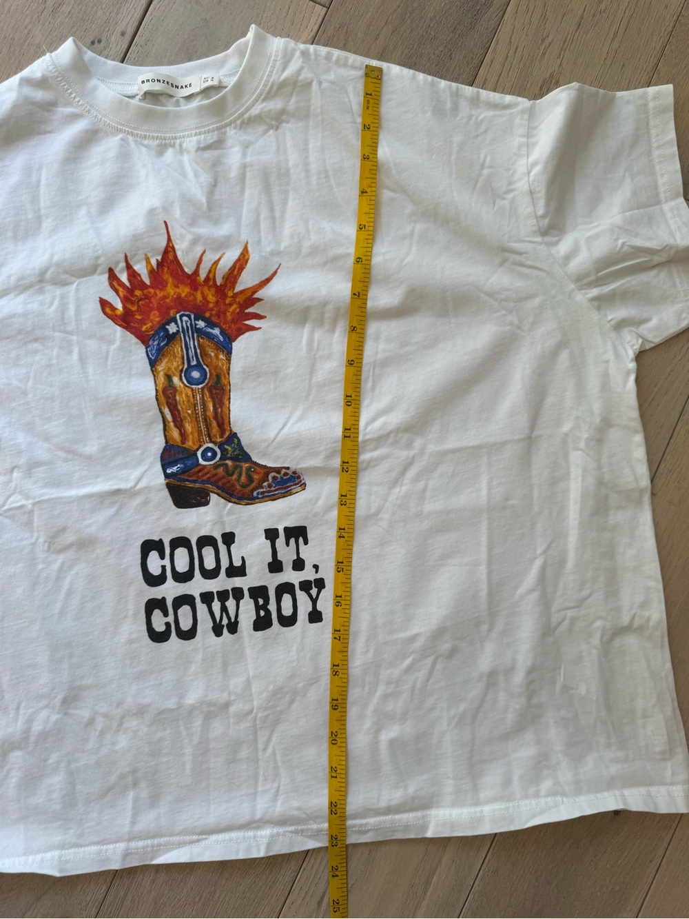 White 'Cool It, Cowboy' Graphic Tee - Picture 5 of 6